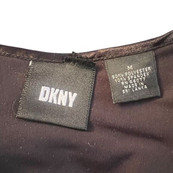 DKNY black velvet tie cardigan. Size medium - Picture 3 of 8